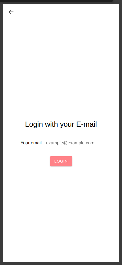 login page